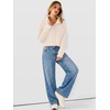 image:imageANRABESS Waffle Knit Sweatshirt for Women Henley Pullover  Lightweight Comfy Soft Long Sleeve Loose Fit Stand Collar Half Button Tops Casual Daily Wear amp Preppy Fall Spring WeatherBeige