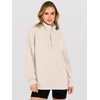 image:imageANRABESS Waffle Knit Sweatshirt for Women Lightweight Shirts  Comfy Long Sleeve Quarter Zip Pullover Tops Loose Fit Side Slits Casual Daily Wear amp Work Fall Spring OutfitsBeige