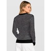 image:imageANRABESS Women Long Sleeve Striped Sweater Top  Crochet Knit Crew Neck Pullover Comfy Soft Clothing Casual Daily Wear Work Travel amp Vacation Fall Spring Trendy OutfitsBlack White