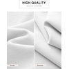 image:imageANRABESS Womens Crewneck Sweatshirt Long Sleeve Shirts  Side Split Curved HemLoose FitSoft Fleece Lined Casual Everyday Wear Lounge WorkampSchool OutfitsFall Spring ClothingWhite