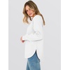 image:imageANRABESS Womens Crewneck Sweatshirt Long Sleeve Shirts  Side Split Curved HemLoose FitSoft Fleece Lined Casual Everyday Wear Lounge WorkampSchool OutfitsFall Spring ClothingWhite