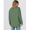 image:imageANRABESS Womens Crewneck Sweatshirt Long Sleeve Shirts  Side Split Curved HemLoose FitSoft Fleece Lined Casual Everyday Wear Lounge WorkampSchool OutfitsFall Spring ClothingGreen