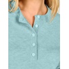 image:imageANRABESS Womens Henley Sweaters Long Sleeve Knit Shirts  Business Casual Button Pullover Sweater Tops Cozy Soft Lightweight 2026 Trendy Work amp Daily Outfits Fall Winter ClothingLight Blue