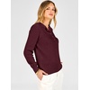 image:imageANRABESS Womens Henley Sweaters Long Sleeve Knit Shirts  Business Casual Button Pullover Sweater Tops Cozy Soft Lightweight 2026 Trendy Work amp Daily Outfits Fall Winter ClothingDark Red