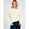 image:imageANRABESS Womens Long Sleeve Cable Knit Cropped Sweaters  Crew Neck Loose Pullover Tops Cozy Soft Warm Business Casual Work Office Daily Wear Fall Winter Trendy ClothingOffwhite