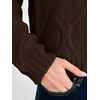 image:imageANRABESS Womens Long Sleeve Cable Knit Cropped Sweaters  Crew Neck Loose Pullover Tops Cozy Soft Warm Business Casual Work Office Daily Wear Fall Winter Trendy ClothingCoffee