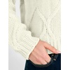 image:imageANRABESS Womens Long Sleeve Cable Knit Cropped Sweaters  Crew Neck Loose Pullover Tops Cozy Soft Warm Business Casual Work Office Daily Wear Fall Winter Trendy ClothingOffwhite