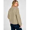 image:imageANRABESS Womens Long Sleeve Cable Knit Cropped Sweaters  Crew Neck Loose Pullover Tops Cozy Soft Warm Business Casual Work Office Daily Wear Fall Winter Trendy ClothingKhaki