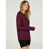 image:imageANRABESS Womens Long Sleeve Lightweight Pullover Sweaters  Casual Loose Fit Shirts Crew Neck Thumb Hole Tops Going Out Travel AllDay Wear Fall Winter Layering ClothesWine Red