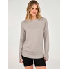 image:imageANRABESS Womens Long Sleeve Lightweight Pullover Sweaters  Casual Loose Fit Shirts Crew Neck Thumb Hole Tops Going Out Travel AllDay Wear Fall Winter Layering ClothesGray Apricot
