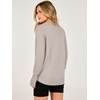 image:imageANRABESS Womens Long Sleeve Lightweight Pullover Sweaters  Casual Loose Fit Shirts Crew Neck Thumb Hole Tops Going Out Travel AllDay Wear Fall Winter Layering ClothesGray Apricot