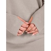 image:imageANRABESS Womens Long Sleeve Lightweight Pullover Sweaters  Casual Loose Fit Shirts Crew Neck Thumb Hole Tops Going Out Travel AllDay Wear Fall Winter Layering ClothesGray Apricot