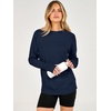 image:imageANRABESS Womens Long Sleeve Lightweight Pullover Sweaters  Casual Loose Fit Shirts Crew Neck Thumb Hole Tops Going Out Travel AllDay Wear Fall Winter Layering ClothesIndigo