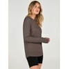 image:imageANRABESS Womens Long Sleeve Lightweight Pullover Sweaters  Casual Loose Fit Shirts Crew Neck Thumb Hole Tops Going Out Travel AllDay Wear Fall Winter Layering ClothesNutmeg