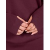 image:imageANRABESS Womens Long Sleeve Lightweight Pullover Sweaters  Casual Loose Fit Shirts Crew Neck Thumb Hole Tops Going Out Travel AllDay Wear Fall Winter Layering ClothesWine Red