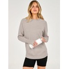 image:imageANRABESS Womens Long Sleeve Lightweight Pullover Sweaters  Casual Loose Fit Shirts Crew Neck Thumb Hole Tops Going Out Travel AllDay Wear Fall Winter Layering ClothesGray Apricot