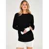 image:imageANRABESS Womens Long Sleeve Lightweight Pullover Sweaters  Casual Loose Fit Shirts Crew Neck Thumb Hole Tops Going Out Travel AllDay Wear Fall Winter Layering ClothesBlack