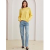 image:imageANRABESS Womens Oversized Long Sleeve Crewneck Cropped Sweater  Wool Blend Soft Warm Fuzzy Chunky Pullover Basic Casual Comfy Knit Tops Fall Winter Outfits ClothesYellow
