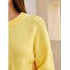 image:imageANRABESS Womens Oversized Long Sleeve Crewneck Cropped Sweater  Wool Blend Soft Warm Fuzzy Chunky Pullover Basic Casual Comfy Knit Tops Fall Winter Outfits ClothesYellow