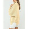 image:imageANRABESS Womens Oversized Quarter Zip Pullover Sweaters  Fall Fashion Outfits Long Sleeve Slit Side Baggy Loose Fit 14 Zip Lapel Collared Ribbed Knit Soft Warm Winter ClothingApricot