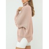 image:imageANRABESS Womens Oversized Quarter Zip Pullover Sweaters  Fall Fashion Outfits Long Sleeve Slit Side Baggy Loose Fit 14 Zip Lapel Collared Ribbed Knit Soft Warm Winter ClothingPink