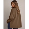 image:imageANRABESS Womens Oversized Sweatshirt Side Slit Pullover  Boat Neck Long Sleeve Soft Cozy lightweight Fabric Lounge Travel Daily Wear Trendy Y2K Style Fall Winter Spring OutfitsCamel