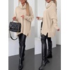 image:imageANRABESS Womens Oversized Turtleneck Tunic Sweater  Chunky Soft Batwing Pullover Side Hem Split Knit Tops Dressy Casual Work Office Clothes for Fall Winter TransitionAlmond