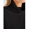 image:imageANRABESS Womens Oversized Turtleneck Tunic Sweater  Chunky Soft Batwing Pullover Side Hem Split Knit Tops Dressy Casual Work Office Clothes for Fall Winter TransitionBlack