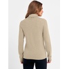 image:imageANRABESS Womens Turtleneck Wool Blend Lightweight Sweaters  Soft Knit Long Sleeve Pullover Tops Basic Versatile Business Casual Office Work Outfits Cozy Daily Wear Fall WinterAlmond