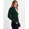 image:imageANRABESS Womens Turtleneck Wool Blend Lightweight Sweaters  Soft Knit Long Sleeve Pullover Tops Basic Versatile Business Casual Office Work Outfits Cozy Daily Wear Fall WinterDark Green