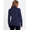 image:imageANRABESS Womens Turtleneck Wool Blend Lightweight Sweaters  Soft Knit Long Sleeve Pullover Tops Basic Versatile Business Casual Office Work Outfits Cozy Daily Wear Fall WinterNavy Blue
