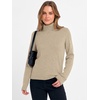image:imageANRABESS Womens Turtleneck Wool Blend Lightweight Sweaters  Soft Knit Long Sleeve Pullover Tops Basic Versatile Business Casual Office Work Outfits Cozy Daily Wear Fall WinterAlmond