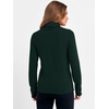 image:imageANRABESS Womens Turtleneck Wool Blend Lightweight Sweaters  Soft Knit Long Sleeve Pullover Tops Basic Versatile Business Casual Office Work Outfits Cozy Daily Wear Fall WinterDark Green