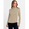 image:imageANRABESS Womens Turtleneck Wool Blend Lightweight Sweaters  Soft Knit Long Sleeve Pullover Tops Basic Versatile Business Casual Office Work Outfits Cozy Daily Wear Fall WinterAlmond