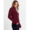 image:imageANRABESS Womens Turtleneck Wool Blend Lightweight Sweaters  Soft Knit Long Sleeve Pullover Tops Basic Versatile Business Casual Office Work Outfits Cozy Daily Wear Fall WinterWine Red