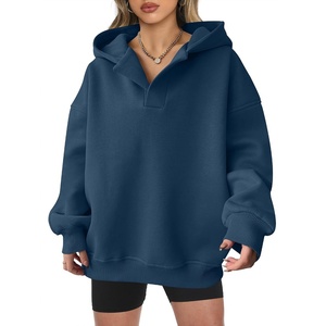 image:imageANRABESS Hoodies for Women Oversized V Neck Sweatshirts  2026 Fall Fashion OutfitsLoose Fit Fleece Long Sleeve PulloverAesthetic Cute Comfort Travel HoodieY2K Teen Preppy ClothesNavy Blue