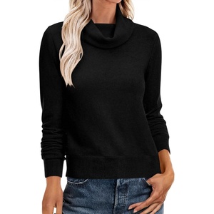 image:imageANRABESS Womens Turtleneck Long Sleeve Pullover Sweater  Soft Cozy Chunky Knit Ribbed Cuff Hem Jumper Tops Loose FitOffice Daily Casual Clothes Fall Winter OutfitsBlack