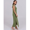 image:imageANRABESS Summer Dress for Women 2026 Maxi Sundresses Casual Cap Sleeve Crew Neck Loose Split Beach Travel Vacation ClothesArmy Green