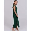 image:imageANRABESS Summer Dress for Women 2026 Maxi Sundresses Casual Cap Sleeve Crew Neck Loose Split Beach Travel Vacation ClothesDeep Green