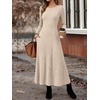 image:imageANRABESS Womens Long Sleeve Ribbed Knit Fall Casual Maxi Dress  Crewneck Swing Flowy A Line Bodycon Sweater DressesSoft Comfy Slim Fitted StretchyEveryday Date Nights WearWinter OutfitsBeige