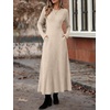 image:imageANRABESS Womens Long Sleeve Ribbed Knit Fall Casual Maxi Dress  Crewneck Swing Flowy A Line Bodycon Sweater DressesSoft Comfy Slim Fitted StretchyEveryday Date Nights WearWinter OutfitsBeige