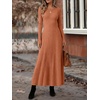 image:imageANRABESS Womens Long Sleeve Ribbed Knit Fall Casual Maxi Dress  Crewneck Swing Flowy A Line Bodycon Sweater DressesSoft Comfy Slim Fitted StretchyEveryday Date Nights WearWinter OutfitsCaramel