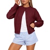 image:imageANRABESS Lightweight Oversized Cardigan Sweaters for Women  Soft Breathable Knit Subtle Cropped Long Sleeve Button Down Crewneck Relaxed Loose Fit Casual amp Work Wear Fall OutfitsRed