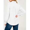 image:imageANRABESS Dressy Long Sleeve Button Down Shirts for Women  Business Casual Work Office Blouse Tops Soft Fabric Loose Fit Classic Style Fall Winter Transition ClothesWhite