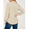 image:imageANRABESS Dressy Long Sleeve Button Down Shirts for Women  Business Casual Work Office Blouse Tops Soft Fabric Loose Fit Classic Style Fall Winter Transition ClothesLight Yellow