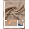 image:imageANRABESS Womens Long Sleeve Shirts Thermal Fleece Tops  Henley Neck Dressy Business Casual Work TShirts Fall Winter Soft Warm Base Layer Basic Tee Cute Going Out UndershirtsKhaki