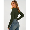 image:imageANRABESS Womens Long Sleeve Shirts Thermal Fleece Tops  Henley Neck Dressy Business Casual Work TShirts Fall Winter Soft Warm Base Layer Basic Tee Cute Going Out UndershirtsArmy Green