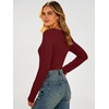 image:imageANRABESS Womens Long Sleeve Shirts Thermal Fleece Tops  Henley Neck Dressy Business Casual Work TShirts Fall Winter Soft Warm Base Layer Basic Tee Cute Going Out UndershirtsRed