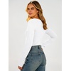 image:imageANRABESS Womens Long Sleeve Shirts Thermal Fleece Tops  Henley Neck Dressy Business Casual Work TShirts Fall Winter Soft Warm Base Layer Basic Tee Cute Going Out UndershirtsWhite