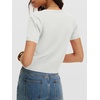 image:imageANRABESS Womens Short Sleeve Sweaters Cropped V Neck  Business Casual Work Tops Comfy Lightweight Knit Pullover Classic Sweater Shirts Spring Summer Fall OutfitsWhite